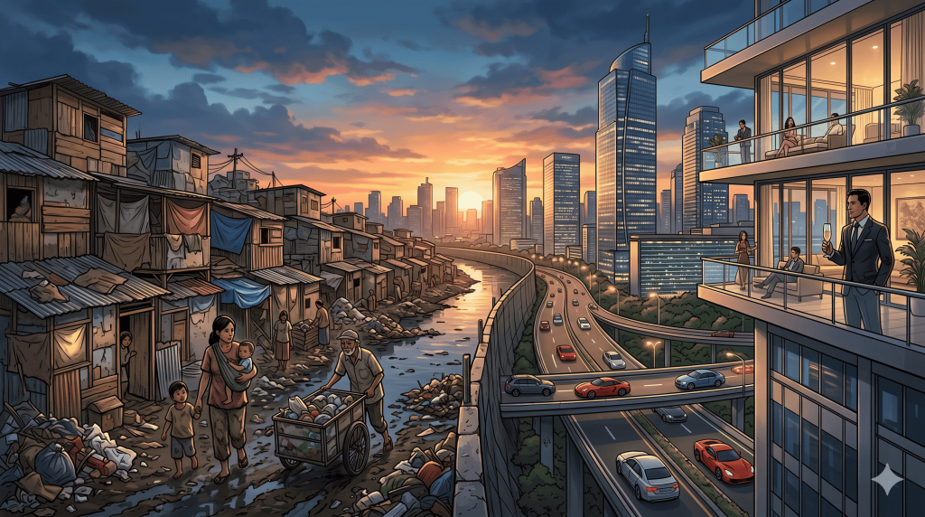 Ilustrasi orang super kaya indonesia