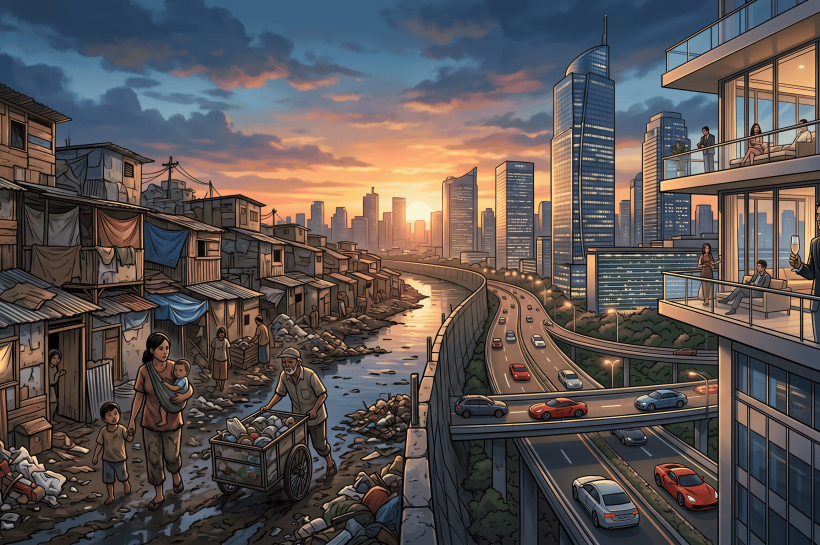 Ilustrasi orang super kaya indonesia
